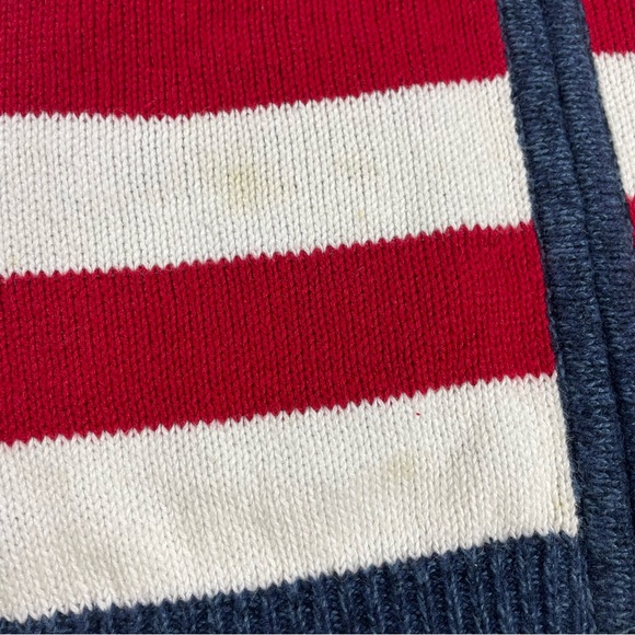 🔥Patriotic Sweater America Flag Red White Blue Sweater Cardigan Tiara Size XL - Picture 14 of 14